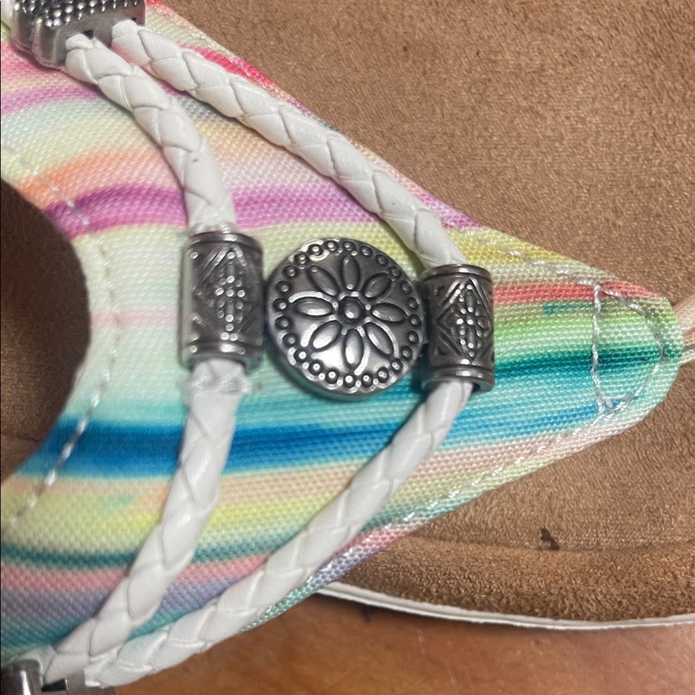 Minnetonka Pastel Striped Sandals - Picture 6 of 7